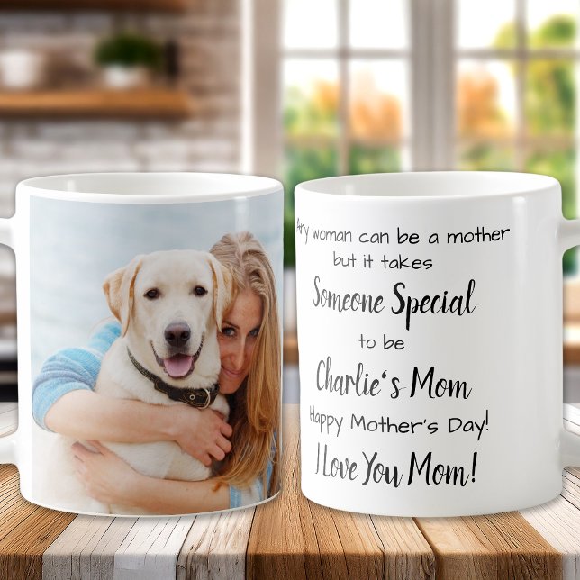 Dog Mum Custom Pet Photo Mother's Day Coffee Mug (Creator Uploaded)