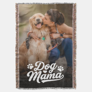 Dog Mum Custom Photo Throw Blanket