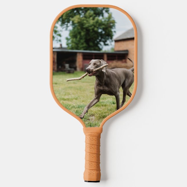 Dog Mum Dad Custom Image Personalised  Pickleball Paddle (Back)