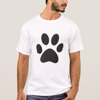 Dog Mum Dad Puppy Love Dogs Paw Print T-Shirt