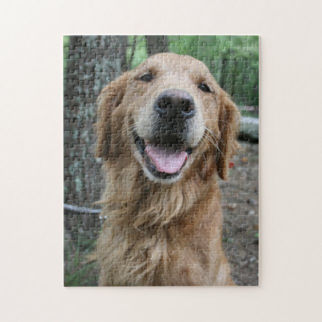 Dog Mum Dad Puppy Lover Custom Photo Personalised Jigsaw Puzzle (Vertical)