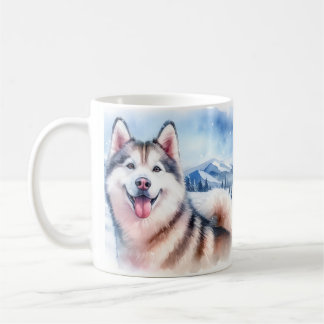 Dog Mum / Dad Winter Vibes Husky -  Coffee Mug