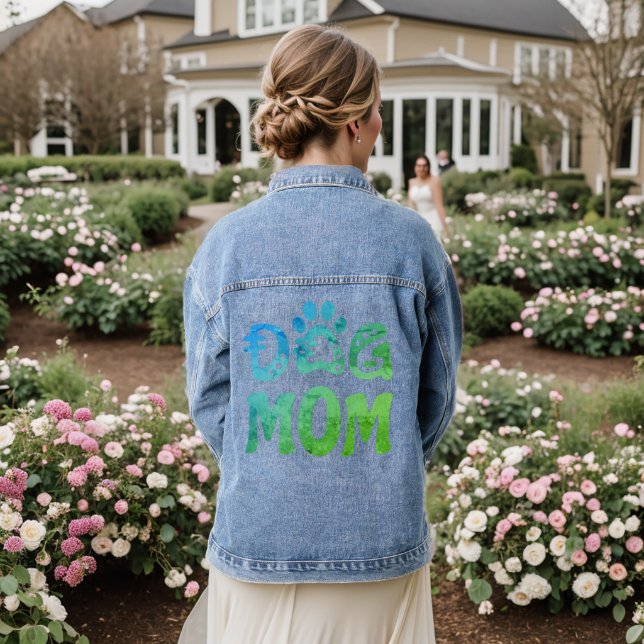 Dog Mum Denim Jacket (Wedding Back)