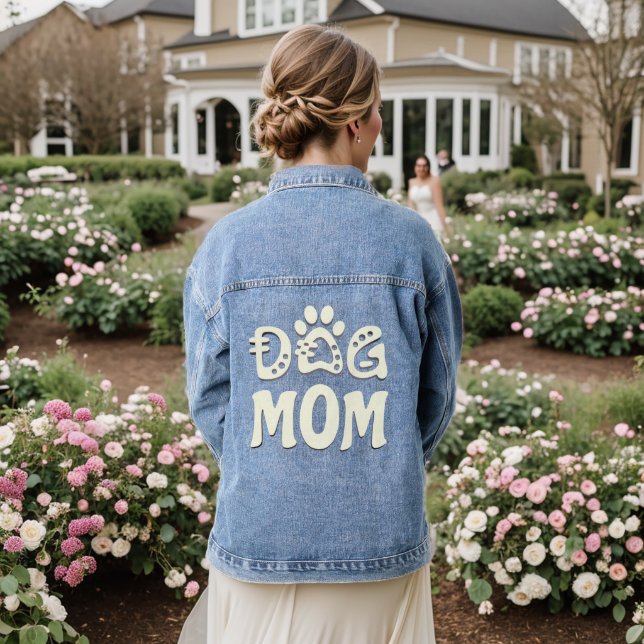 Dog Mum Denim Jacket (Wedding Back)