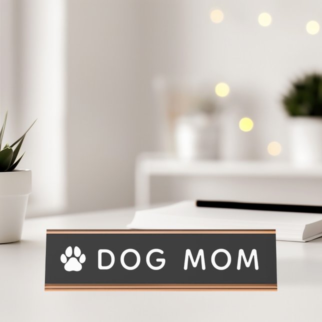 Dog Mum Desk Name Plate (Creator Uploaded)