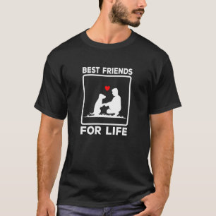 Dog Mum Dog Dad Best Friends For Life Heart Pet Ow T-Shirt