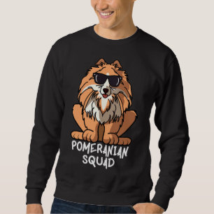 Dog Mum Dog Dad Love R Funny Pomeranian Squad Sweatshirt