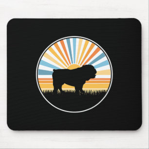 - Dog Mum Dog Dad Retro Sunset Pet Mouse Pad