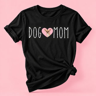 Dog Mum Dog Lover Pet Photo Handwritten Text Tri-Blend Shirt