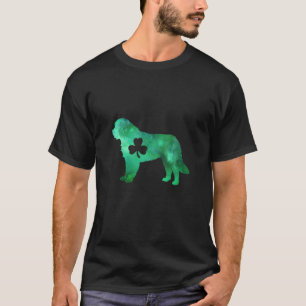Dog Mum Dog Lover St. Patrick's Day Saint Bernard T-Shirt