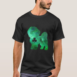 Dog Mum Dog  St Patrick's Day Shih Poo Mum Mens Wo T-Shirt