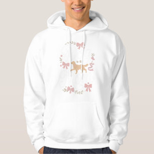 Dog Mum Elegant Coquette Golden Retriever Design Hoodie