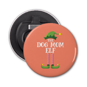 Dog Mum Elf Matching Family Group Christmas Party Bottle Opener