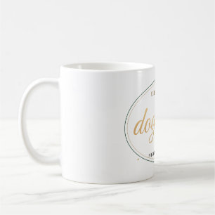 Dog Mum Est 2026 Elegant Gold Paw Print Mug