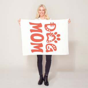 Dog Mum Fleece Blanket