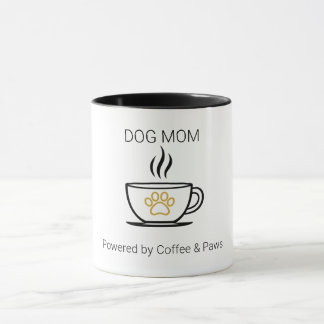 Dog Mum Fuel Coffee & Paws Funny Pet Lover Mug