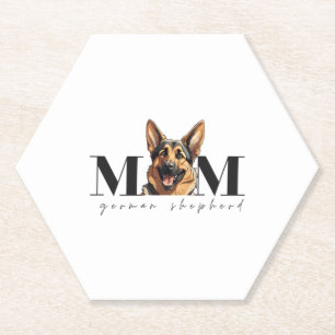 Dog Mum GERMAN SHEPHERD DOG Classic T-Shirt Paper Coaster