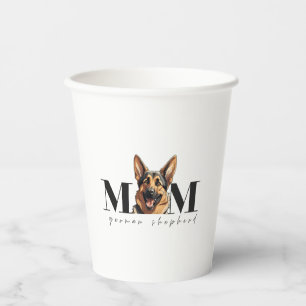 Dog Mum GERMAN SHEPHERD DOG Classic T-Shirt Paper Cups