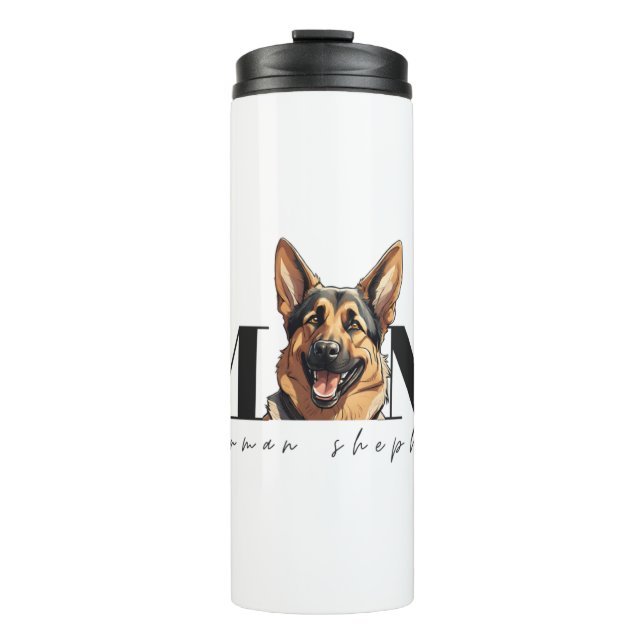 Dog Mum GERMAN SHEPHERD DOG Classic T-Shirt Thermal Tumbler (Front)
