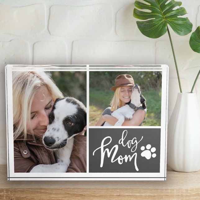 Dog Mum Gift Photo Collage Picture Block (Creator Uploaded)