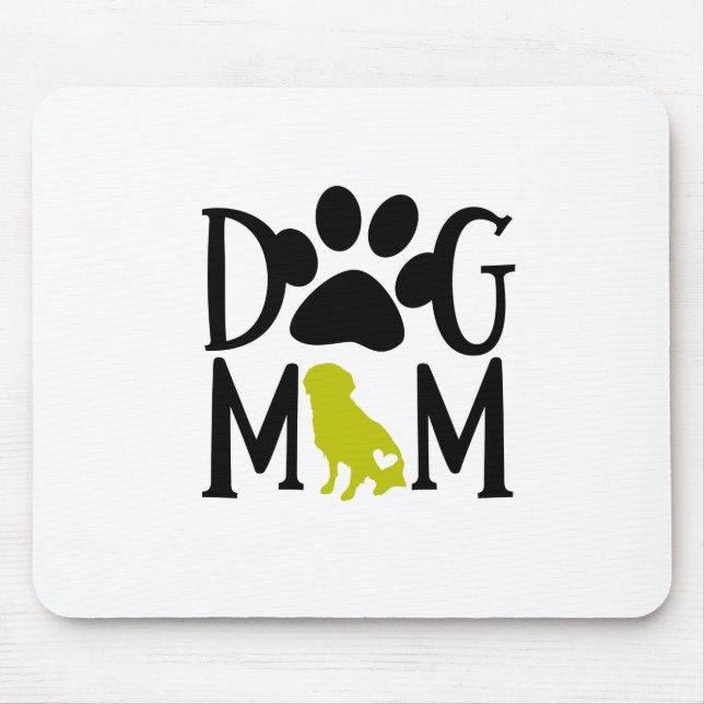 Dog Mum Golden Retriever Mouse Pad (Front)