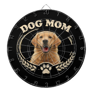Dog Mum — Golden Retriever Portrait Tee Dartboard