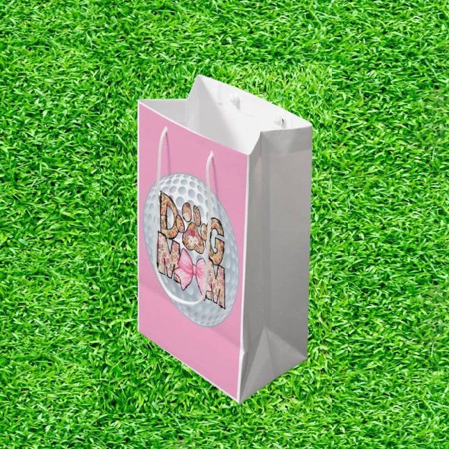 Dog Mum Golf  Medium Gift Bag (Paws, Par, and Perfect Gifts!)