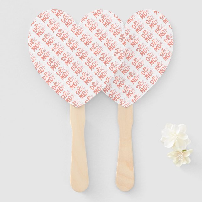 Dog Mum Hand Fan (Front and Back)