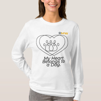 Dog Mum Heart Long Sleeve Shirt – Pet Lover Gift