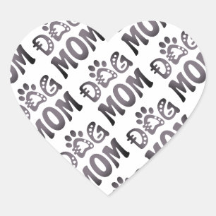 Dog Mum Heart Sticker