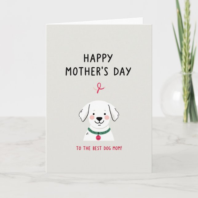 Dog Mum Heartfelt Message Card (Front)