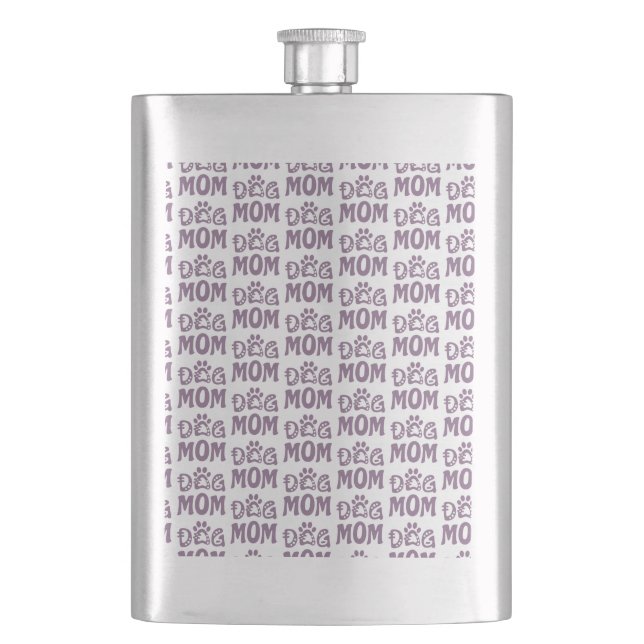 Dog Mum Hip Flask (Front)