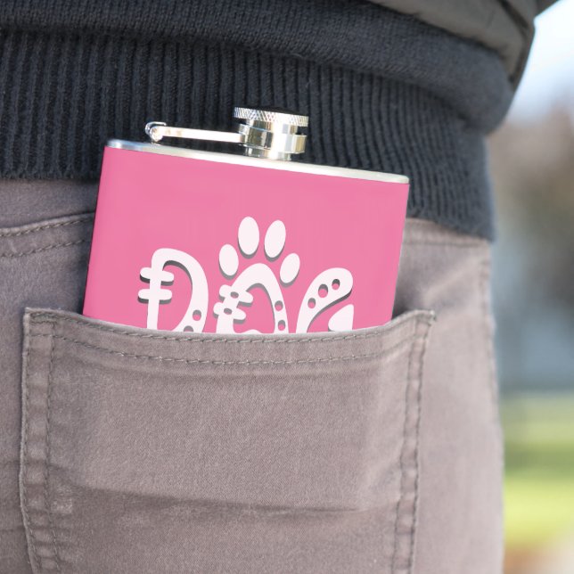 Dog Mum Hip Flask (In Situ)