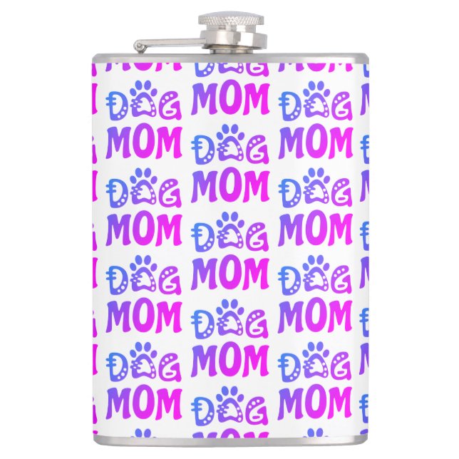 Dog Mum Hip Flask (Front)