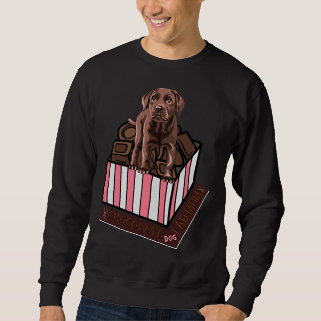 Dog Mum Lab Fitted Scoop Sweatshirt (Front)