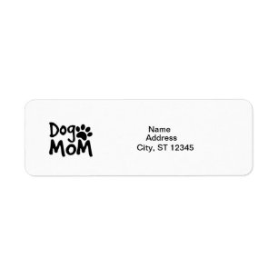Dog Mum label Return Address Label