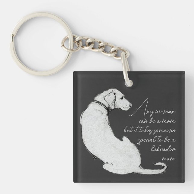 Dog Mum Labrador  Key Ring (Front)