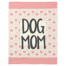 Dog Mum Large Fleece Blanket