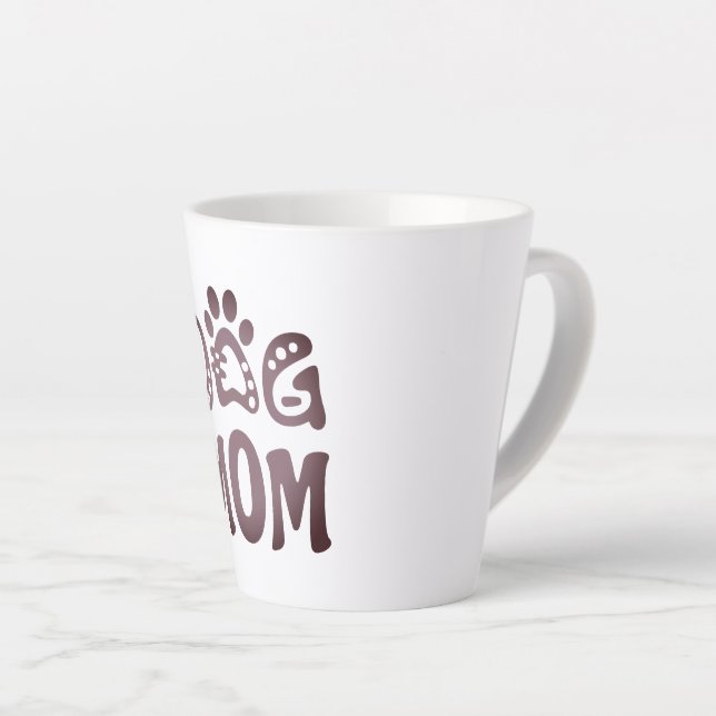 Dog Mum Latte Mug (Right Angle)