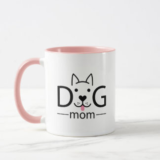 Dog mum logo mug