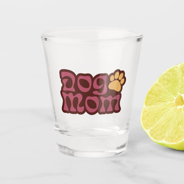 Dog Mum Logo Shot Glass (Front)