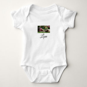 Dog mum love add name text pet name lovers baby bodysuit