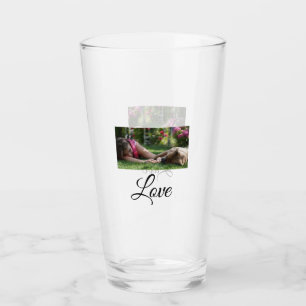 Dog mum love add name text pet name lovers glass