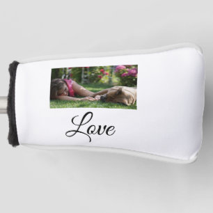 Dog mum love add name text pet name lovers golf head cover