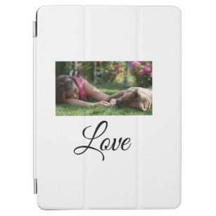 Dog mum love add name text pet name lovers iPad air cover