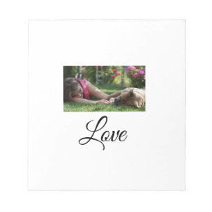 Dog mum love add name text pet name lovers notepad