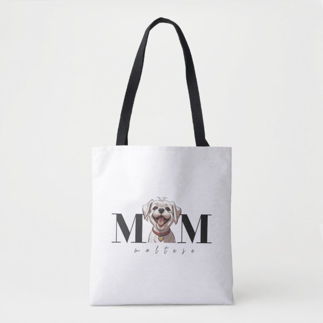 Dog Mum MALTESE Classic T-Shirt Tote Bag (Front)