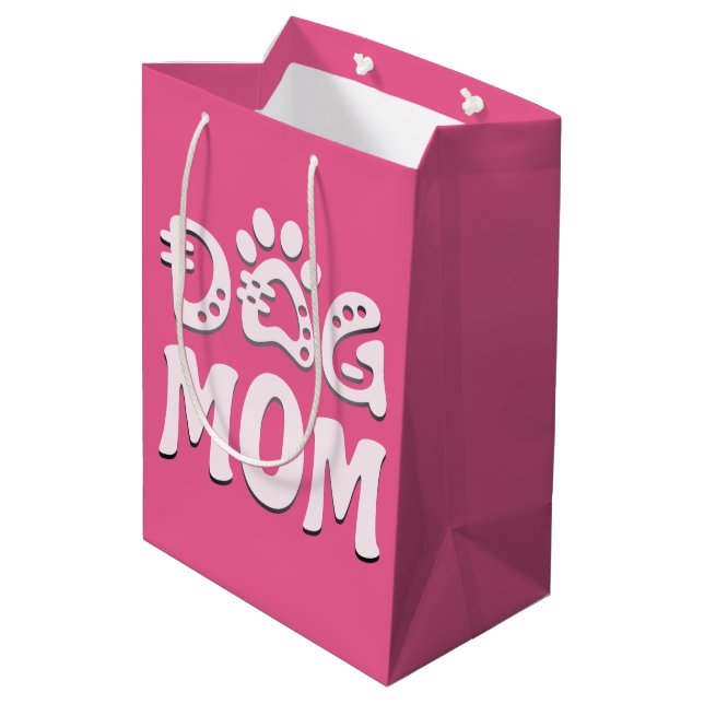 Dog Mum Medium Gift Bag (Back Angled)