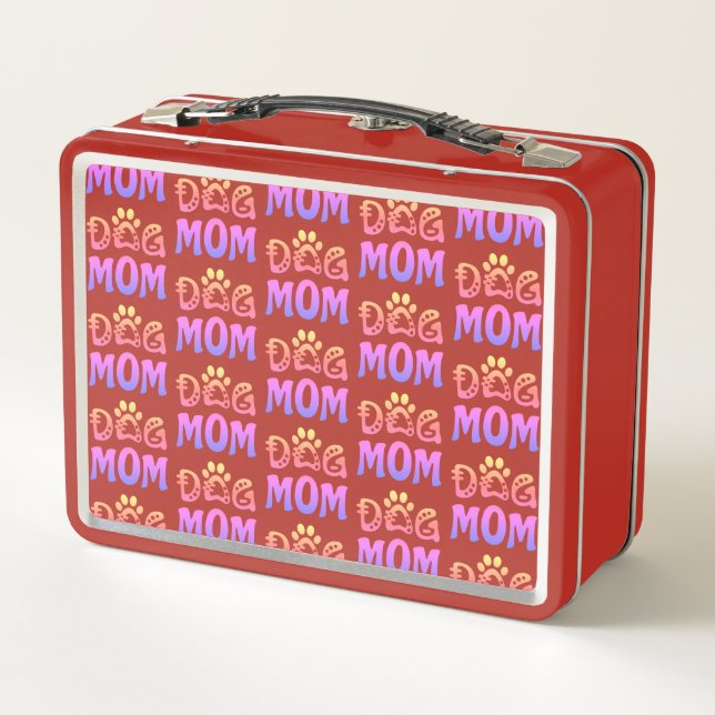 Dog Mum Metal Lunch Box (Back)