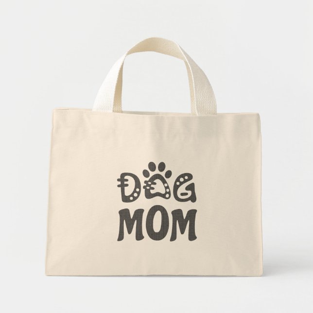 Dog Mum Mini Tote Bag (Front)